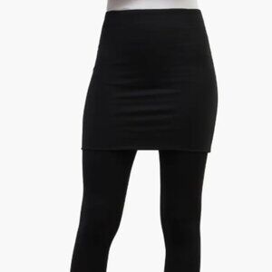 Marcella Burke Skirted Leggings – Black – Size Medium NWT